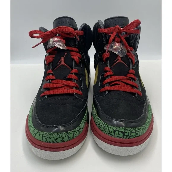 Air Jordan Spizike 2006 Black Varsity Red Classic Green Retro 315371-061 Size 13